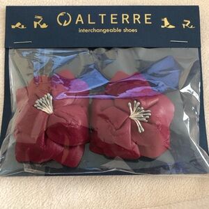 New - Alterre Malbec Leather Flower Strap Accessory